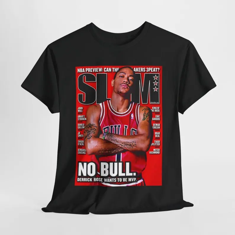 Derrick Rose Slam T-Shirt Design - Soft and Breathable Cotton Unisex T-Shirt - Top, Menswear