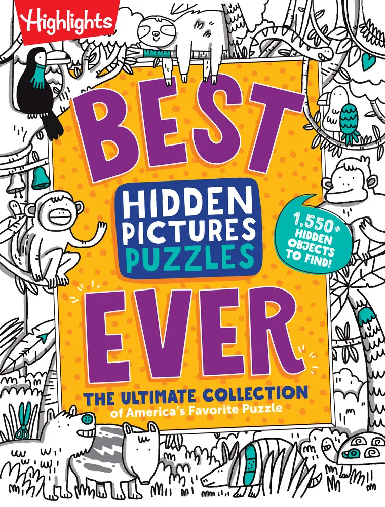 USED Book - Best Hidden Pictures Puzzles Ever: 144-Page Puzzle Book with Over 1,500 Hidden Objects, Classic Search-And-Find Puzzles and Travel Activities for Kids (Paperback) - english