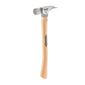 Stiletto TI16MC 16oz Milled/Curved Hickory Hammer