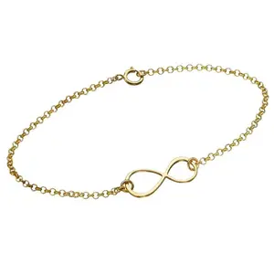 Infinity Bracelet / Anklet in 18K Gold Plating