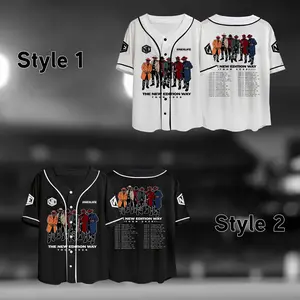 New Edition Tour 2026 Baseball Jersey, Retro RnB Streetwear