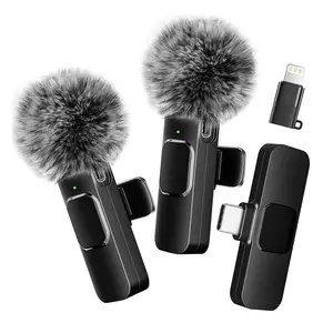 Hitozon Wireless Mini Microphone for iPhone 15/16/17, iPad, Android, Wireless Lavalier Microphone with Noise Reduction, Portable USB C Lapel Mic for Video Recording, Vlog, Tiktok, YouTube