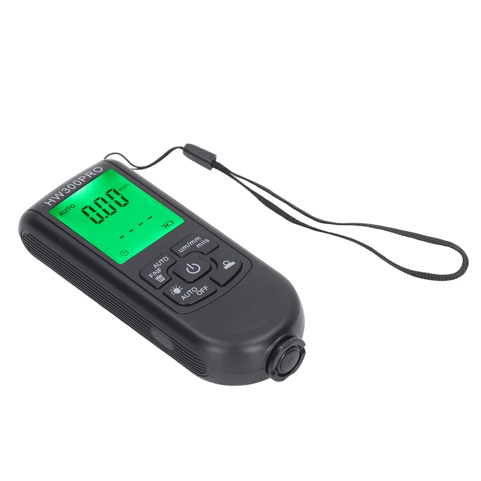 Digital Coating Thickness Gauge ABS with Portable Rope Automatic Shutdown Function Paint Coating Meter for Outdoor