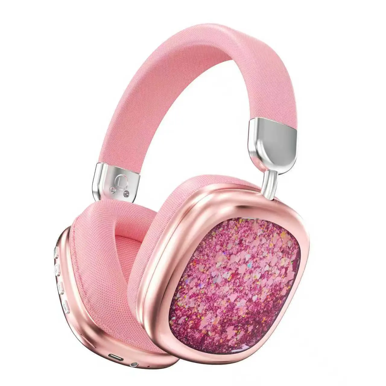 Wireless Over Ear Audio Headphones - Folding Portable, Built-in Microphone, 3.5mm AUX Jack, Cushioned Ear Pads, TF Card Playback, Manufacturer Warranty, Compatible with Phones/Computers (Travel, Office Use)