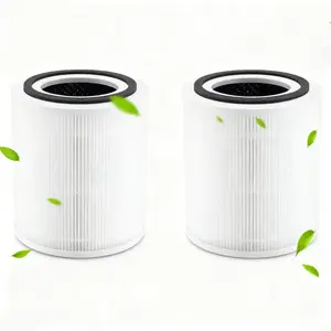2 Pcs Replacement Filter，3-in-1 Filter with HEPA Sleep Mode
