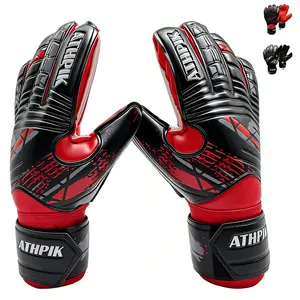 Goalie Goalkeeper Gloves with Pro Fingersaves, Strong Grip for The Toughest Saves, Protection to Prevent Injuries, Fit Match Training, Adult, Youth