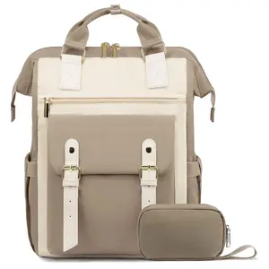 Large Capacity College Style Portable Travel Backpack, High Aesthetic Unisex Commuter Bag, Stylish Business Travel Shoulder Bag for Women & Men