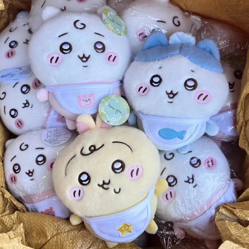 Kawaii Chibi Chiikawa Soft Plush Fabric Stuffed Animal Pendant - Keychain-Size Unisex Collectible Toy, Soft Cuddly Gift for Friends, Bag-Car Decoration