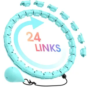 JKSHMYT exercise Circle Plus Size 47 Inch, 24 Detachable Links, Weighted Circle for Women and Beginners