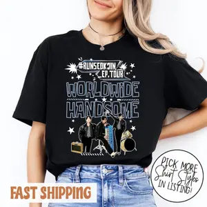 Worldwide Handsome Tour Shirt, Ji.n Shirt, RunJin Tee, World.wide Handsome 2025 Tee, Kpop Shirt, Worldwide Tour 2025 Shirt