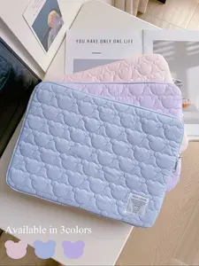 1PC Korean ins Cute Bear Embroidered iPad Tablet Bag, 11/13/15 inch Laptop Storage Bag, Shockproof and Drop resistant Laptop Sleeve, Tablet Sleeve Pouch