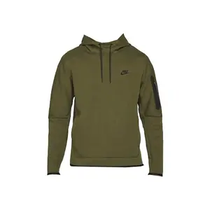 Nike Sportswear Tech Fleece Pullover Hoodie Olive/Black (men) by StockX