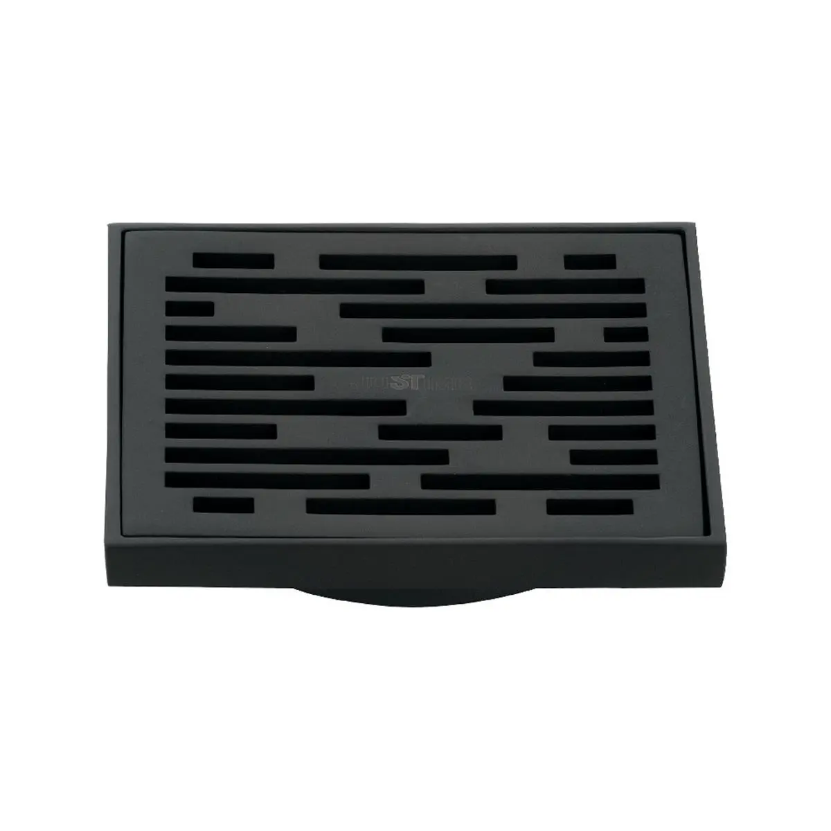 212 MAIN 4 in. Solid Brass Square Grid Dome Shower Drain - Traditional Matte Black Bathroom Shower Equipment, 1.09 lbs Metal Fixture with Watercourse Transit, Drain Core, Cover, Floor Installation Compatibility