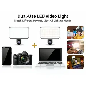 Rechargeable Clip-On LED Fill Light: 3 Modes for Selfies, TikTok Videos & Video Calls – Portable for Phones & Laptops