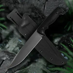 Lightweight Travel Knife,Ergonomic Grip Handle,G10 Handle,CNC Numerical Control Fine Grinding Process,Knife with K Sheath,Camping Cooking,Hiking,Mountain Climbing,‌Camping Essentials Knife Set