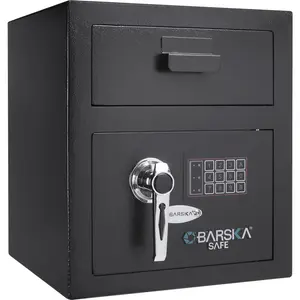 (High end and high-quality)0 72 Cu Ft Keypad Depository Safe On-Site ,for Documents, Jewelry, Valuables,Fireproof Waterproof ,Strong and safe
