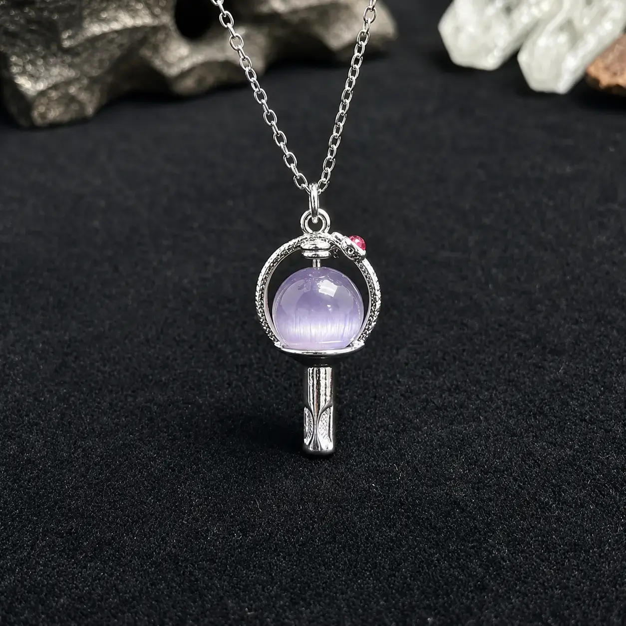 KPop Light Stick Pendant Necklace – Fan Support Jewelry, Inspired Choker, Cute Collarbone Chain Gift summervibes