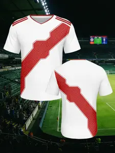 Peru Home Football Jersey 2026, Latest Print Design, Stylish Jersey, Breathable Fabric, Quick-Dry Comfort, Perfect Gift for Sports Enthusiasts