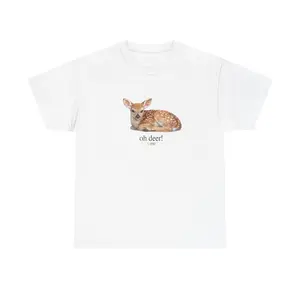 Fawn oh deer Tee |   Baby Deer Graphic Unisex Cotton Shirt # SummerVibes