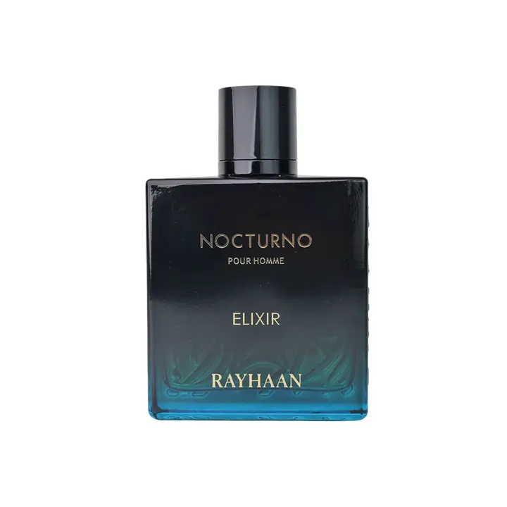 RAYHAAN Nocturno Elixir Eau de Parfum, Woody Men's Fragrance with Citrus, Peppermint, and Amber Notes, Alcohol Base, Single Item - 3.4 fl oz / 100ml, Pineapple, Confidence, Edp