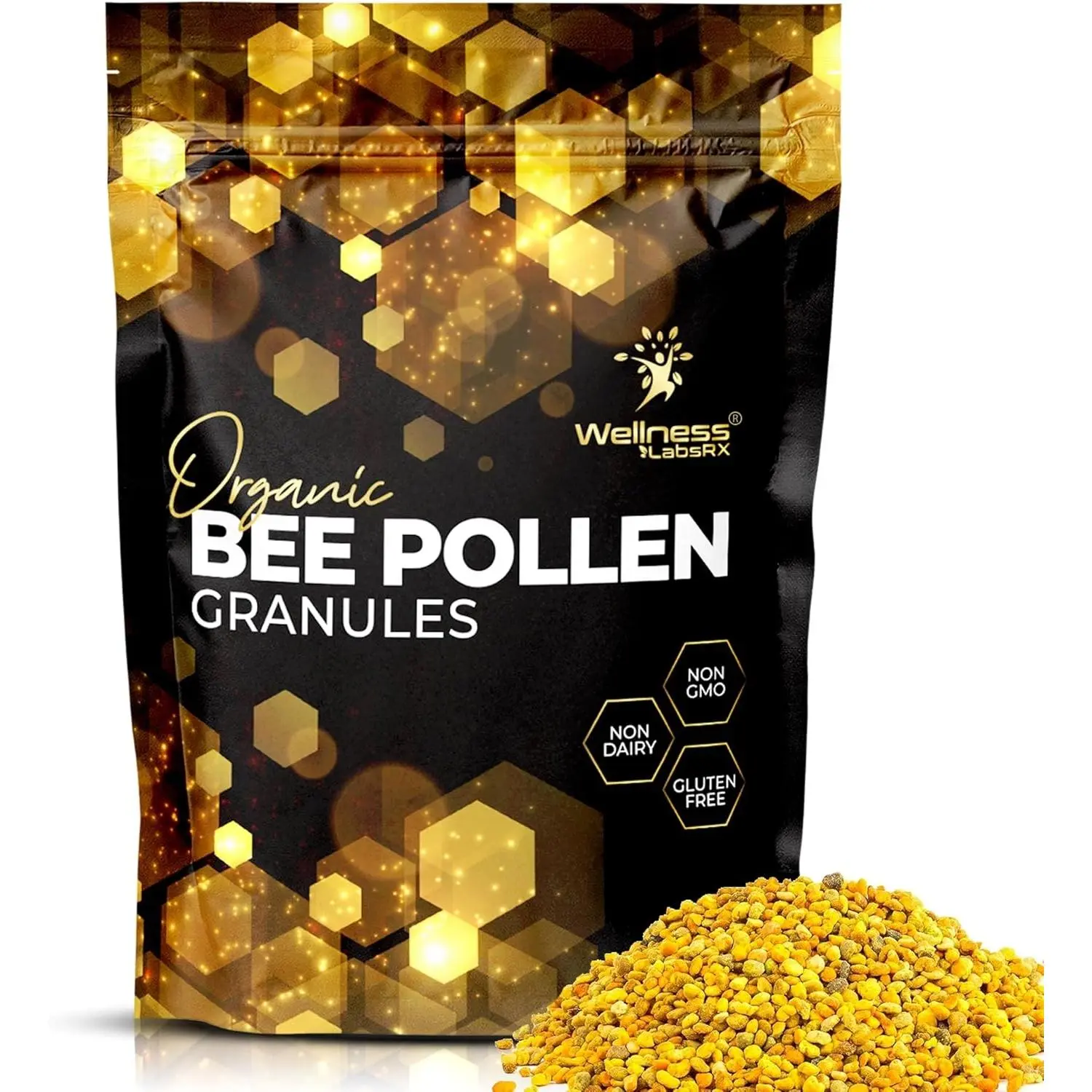 Organic Bee Pollen 5g Per Serving – 90 Servings – 1 Lbs.