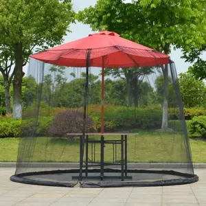 Summer Outdoor Mosquito Net Sun Umbrella, Garden Patio Umbrella, Anti-Mosquito Camping Tent, Outdoor Stall Shelter (290x220cm)