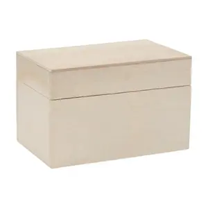 5 3/4" x 3 3/4" DIY Unfinished Wood Recipe Boxes - 12 Pc.