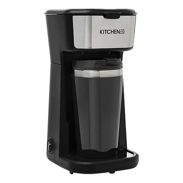 KitchenHQ Single Coffee Maker with Travel Mug