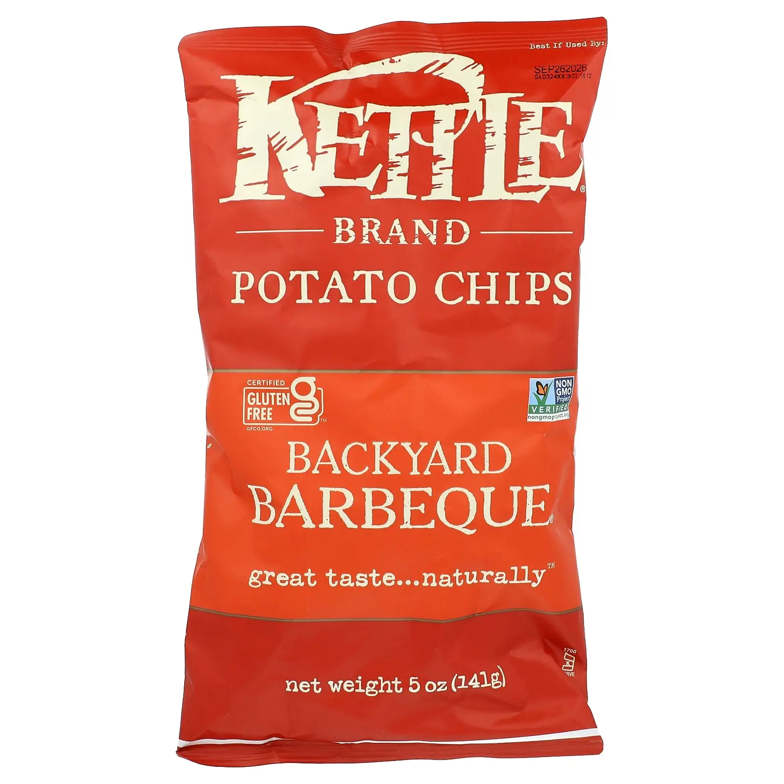 Kettle Foods Potato Chips, Backyard Barbeque, 5 oz (141 g) Kettle Foods Potato Chips, Backyard Barbeque, 5 oz (141 g)