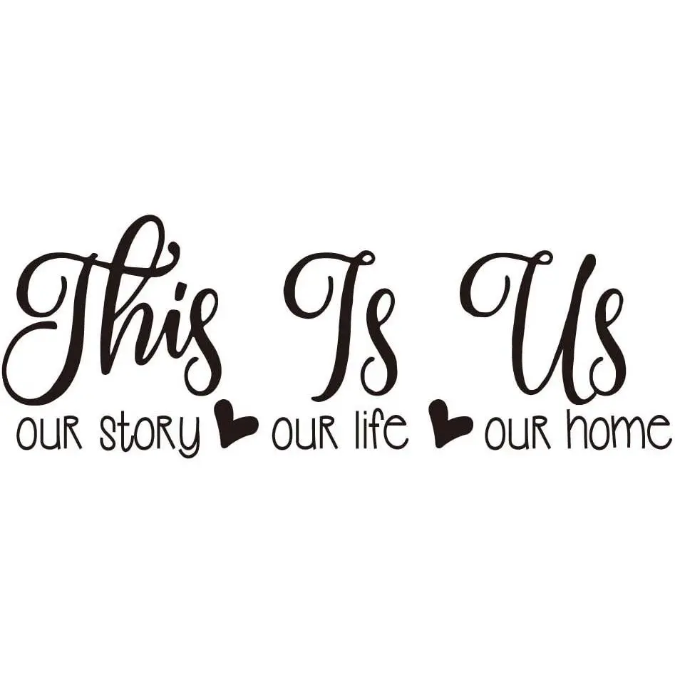 This is  Our Story Our Life Our  Family Wall Decal Love Quote Vinyl Wall Lettering  Decor
