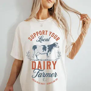 Support Your Local Dairy Farmer Shirt, Eat Local Breastfeeding Sweatshirt, Breastmilk Sweater Moms Milk Crewneck Moms , For Men, For Women