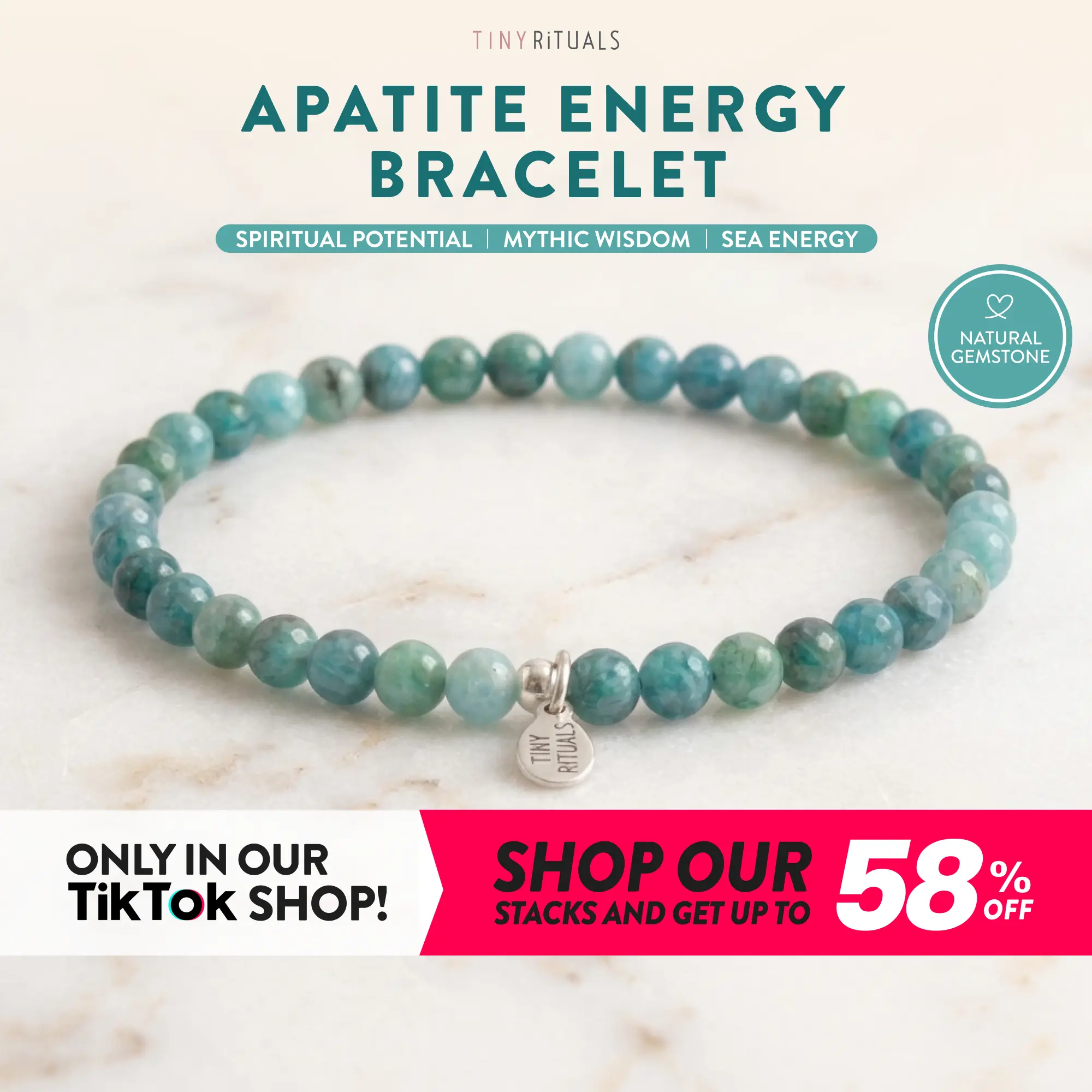 Tiny Rituals Apatite Energy Bracelet