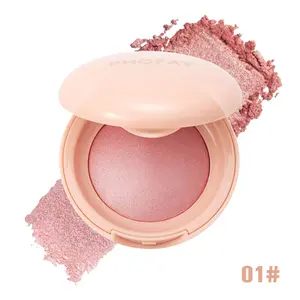 PHOFAY Soft Glitter Powder Blush, Lightweight Radiant Finish and Blendable Cosmetic Pink Peach PHOFAY Soft Glitter Powder Blush, Lightweight Radiant Finish and Blendable Cosmetic Pink Peach