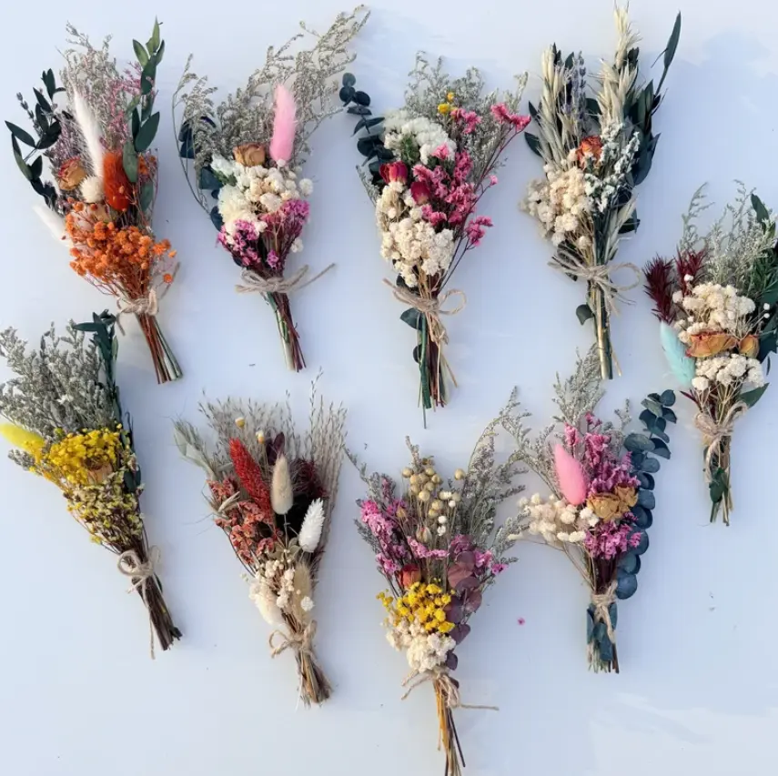 Mini Dried Flower Bouquet, All Natural, Quality Flower Bouquet, Letterbox Dried Flower, Handmade Bouquet, Wedding Flower, Boho Decor, Gifts For Her