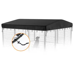 Outdoor Dog Kennel Cover Replacement, 600D Waterproof UV-Resistant Oxford Cloth for Dog Kennel Enclosure with Windproof Drawstrings Outside, dealsforyou, summerwins, restock, dealsforyoudays, DFYD