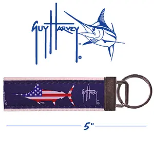 Guy Harvey USA Marlin Key Ring Keychain