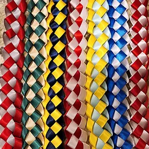 1.5 inch widebHawaiian Graduation Lei - 40 to 46 Inches Long 1.5 Inch Wide, Unisex, Vibrant Colors, Perfect Graduation Gift for Friends and Loved Ones