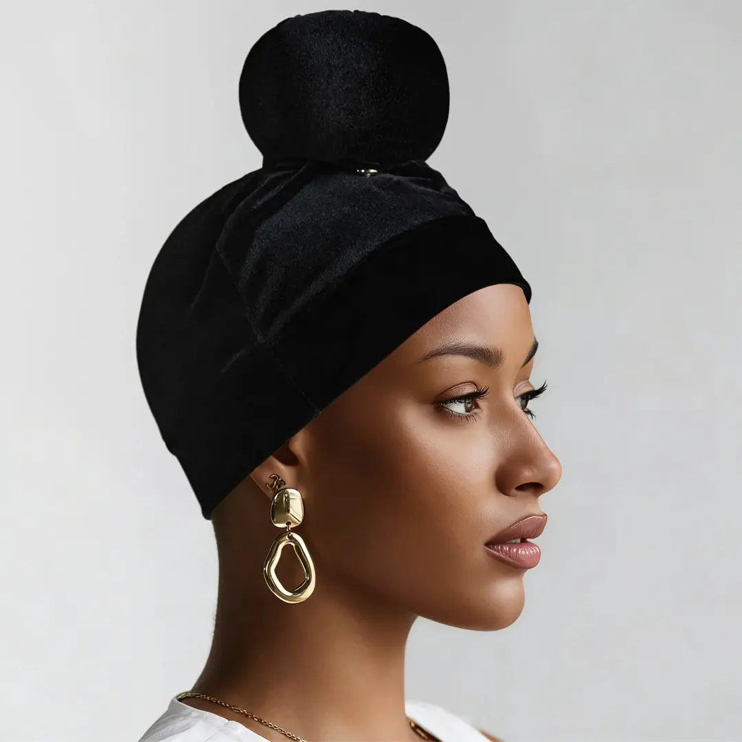 ANEWOW Wrap Base Volumizing Hair Puff - Non-Slip Premium Fastener Volumizer for Head Wraps & Turbans-AW1266S