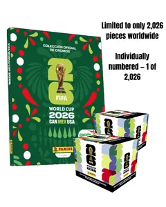 FIFA® World Cup 2026 PANINI® - COLLECTORS HARD COVER Album and 2 Boxes