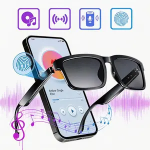 Bluetooth Smart Glasses - Wireless Audio Eyewear with Anti-UV Lenses, Voice Assistant& Touch Control, Hands-Free Calling & Music Playback，Multifunctional Smart Glasses for Running, Driving, and Outdoor Activities