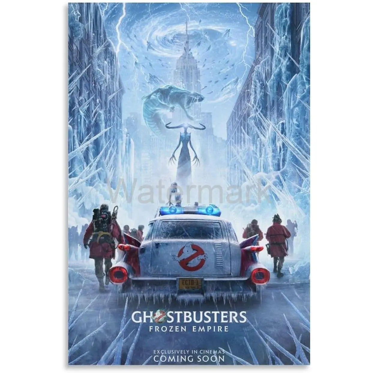 Ghostbusters Frozen Empire Movie Poster Print Canvas Painting Posters And Prints Wall Art Pictures for Living Room Bedroom Decor