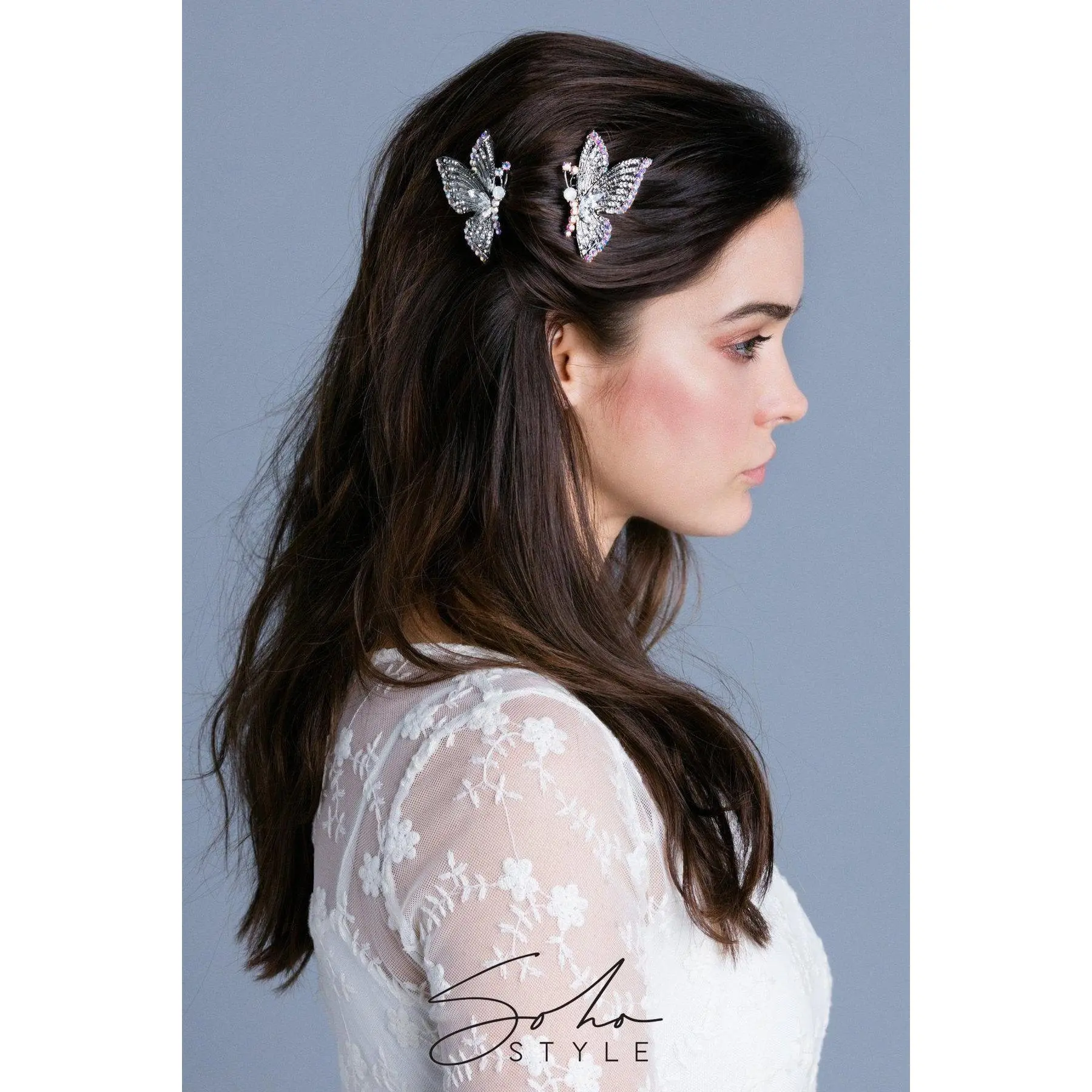 Butterfly Wings Hair Combs (Pair)