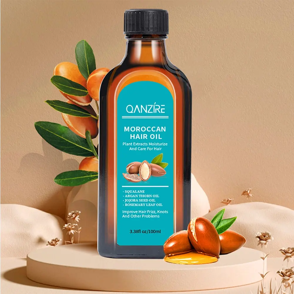 Moroccan nut oil hair care essence, Rich in Coconut, Jojoba Oil & Argan Oil, Moisturizing, Long-Lasting Scent, Smooth out frizz and split ends, Enhances Shine,  promotes scalp and hair health, Suitable for All Hair Types.