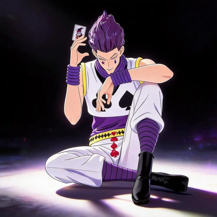 Hisoka Character-Based GK Statue from Anime Hunter x Hunter - 13cm Highly Detailed Collectibles Art Toy, Home & Office Desk Decoration, Great Gift for Anime Enthusiasts