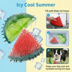 Dogs can be frozen, audible toys to keep them busy - interactive dog educational toys, which can be frozen in summer to relieve the heat for pets, bite-resistant medium and large dog toys, Mother's Day pet gifts, summer summer summer must-have