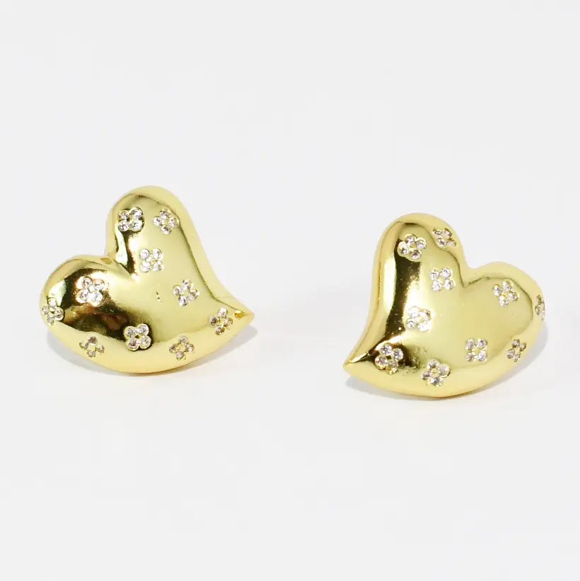 Amelia Heart Stud