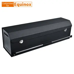 Car Storage Box for Chevrolet Equinox Collapsible Leather Trunk Organizer with Lid Large Capacity Easy Push-and-Pull Sturdy Customized for Equinox