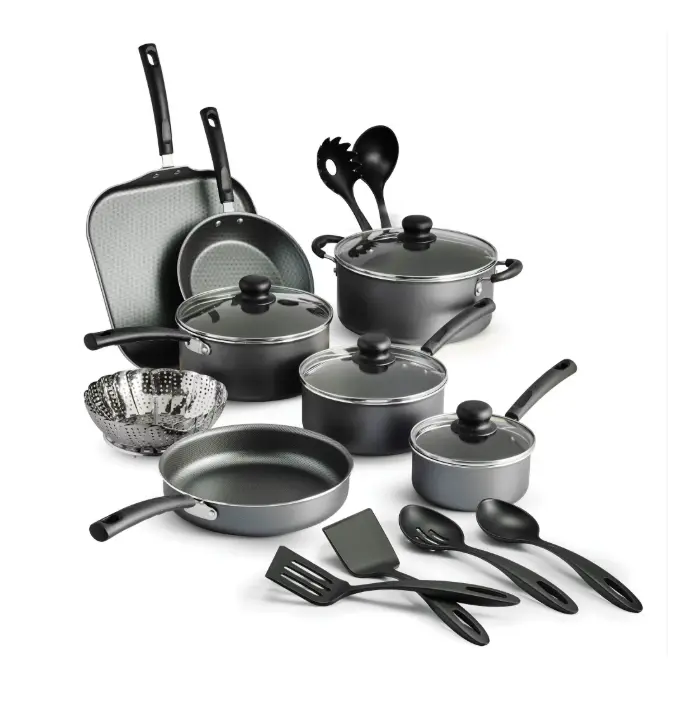 Primaware 18 Piece Non-stick Cookware Set with Pots Pans and Utensils for Everyday Cooking Primaware 18 Piece Non-stick Cookware Set with Pots Pans and Utensils for Everyday Cooking