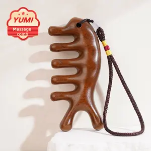 Handcrafted Wooden Massage Comb for Scalp, Face & Body - Ideal Relaxing Gift for Health & Wellness Enthusiasts