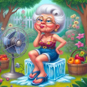 1pcs 5D DIY diamond painting kit, 5D diamond art set, DIY decoration, outdoor, ice cubes, fan. Diamond painting kit full round drill DIY, mosaic, diamond art, DIY art home decoration, suitable for Halloween and Christmas. Diamond Art Tools